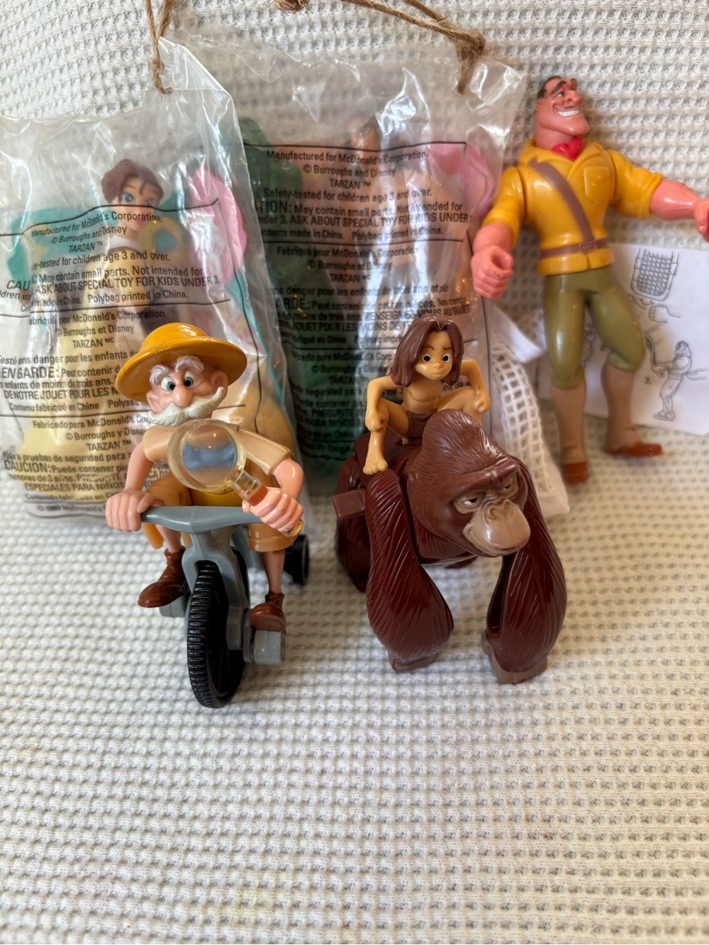 1999 TARZAN JANE KALA CLAYTON PORTER MCDONALDS HAPPY MEAL TOY LOT OF 5